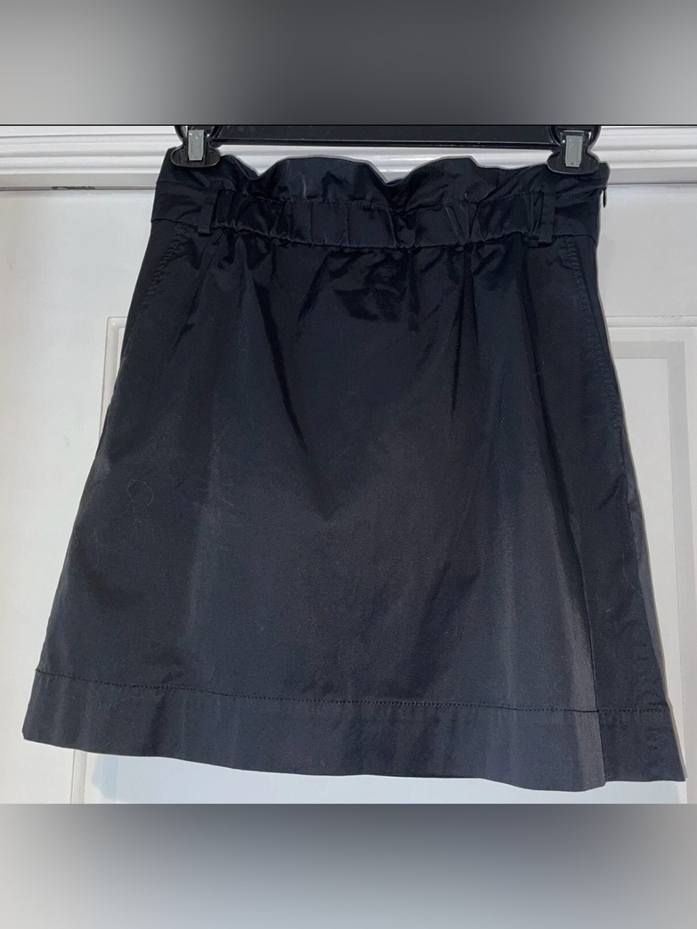 Banana Republic Black Mini Skirt with Gathered Waist